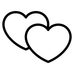 heart icons, concept of love
