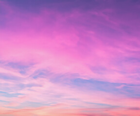 Naklejka na ściany i meble pink sky and clouds background