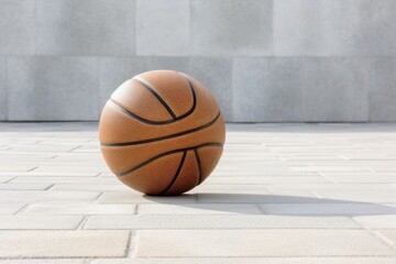 Basketball on light background