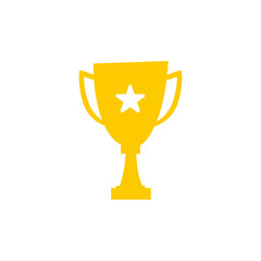 golden trophy For the winners of the sport achievement award 