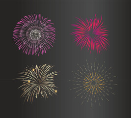 Fireworks vector