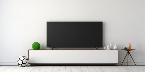 TV in the interior of a living room