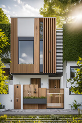 Sustainable green ecofriendly building house