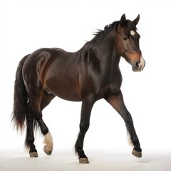 horse on a white background