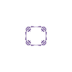 border with purple vector ornament background