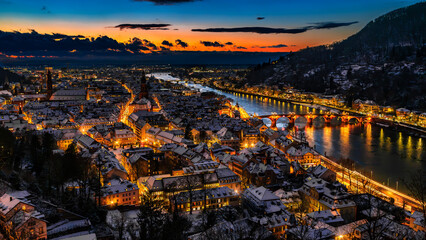 Obraz premium Heidelberg im Winter