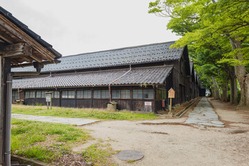 山形 山居倉庫 二重屋根の土蔵