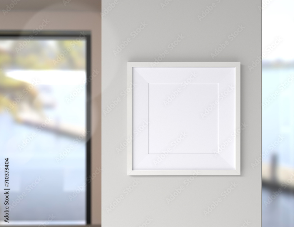 Poster a simple and convenient frame mock up file. picture frame mock up template.