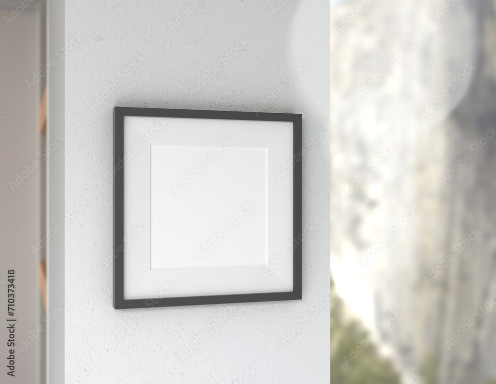 Poster a simple and convenient frame mock up file. picture frame mock up template.