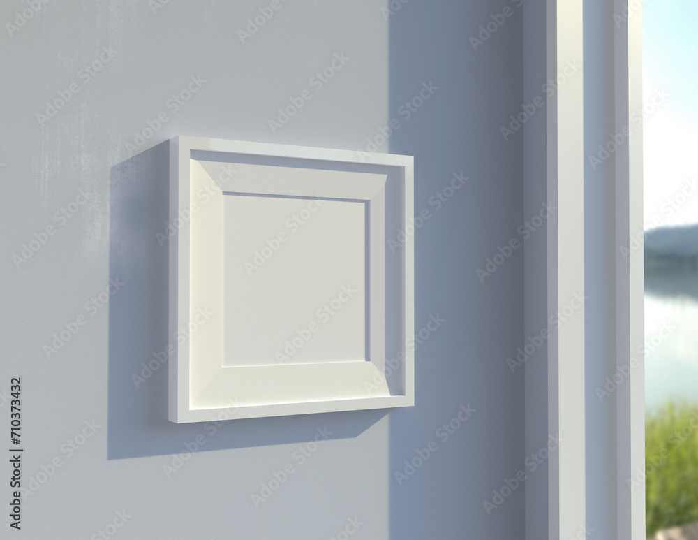 Poster a simple and convenient frame mock up file. picture frame mock up template.