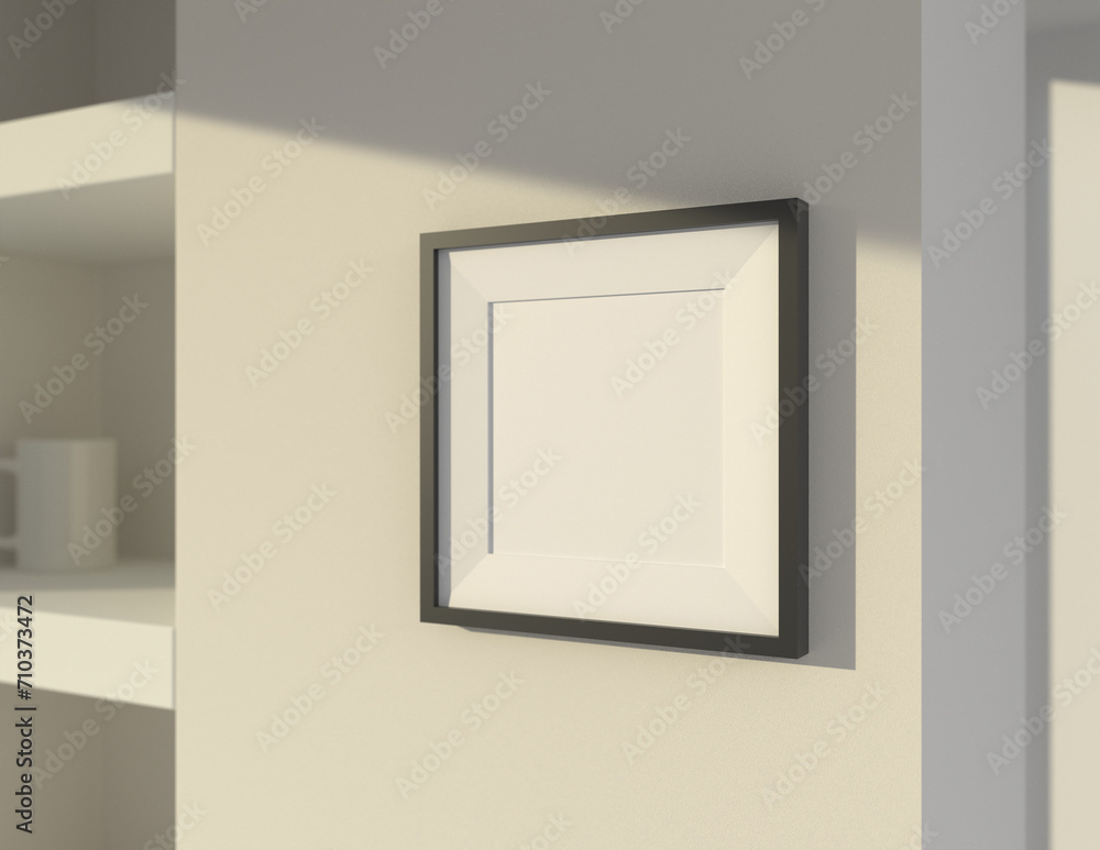 Poster a simple and convenient frame mock up file. picture frame mock up template.
