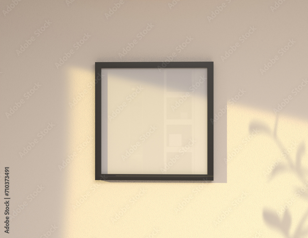 Poster a simple and convenient frame mock up file. picture frame mock up template.