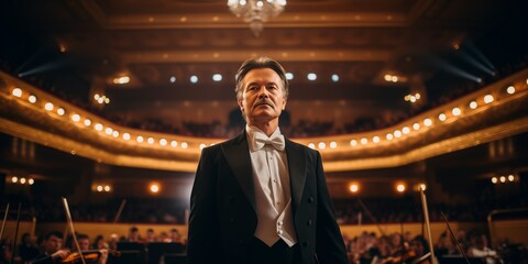 photograph of a world class conductor
