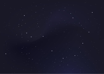 dark blue starry night sky vector illustration for wallpaper, background, science, graphic