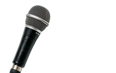 Karaoke Microphone On Transparent Background.
