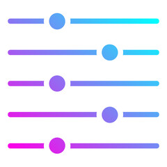 Obraz premium slinders icon