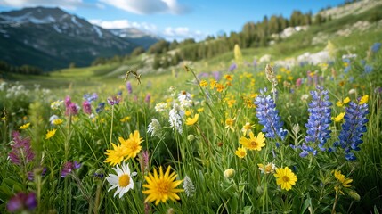 Obraz premium meadow with flowers