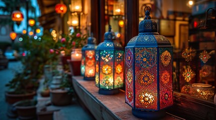 lantern on the street