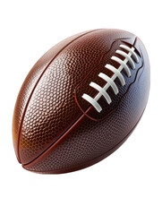American Football Texture Isolated on Transparent or White Background, PNG