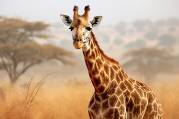 Funny giraffe face