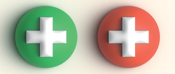 Obraz premium First aid icon symbol vector. First aid 3d isolated vector set. 3d aide vector icon render illustration