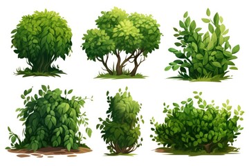 Set of bushes