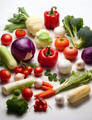 Set Of Healthy and Delicious Vegetables | Colorful Veggies for Kids | AI Generated 