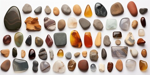 A set of different rocks
