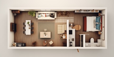 illustration of master bedroom