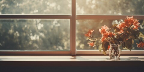 House plant on the window