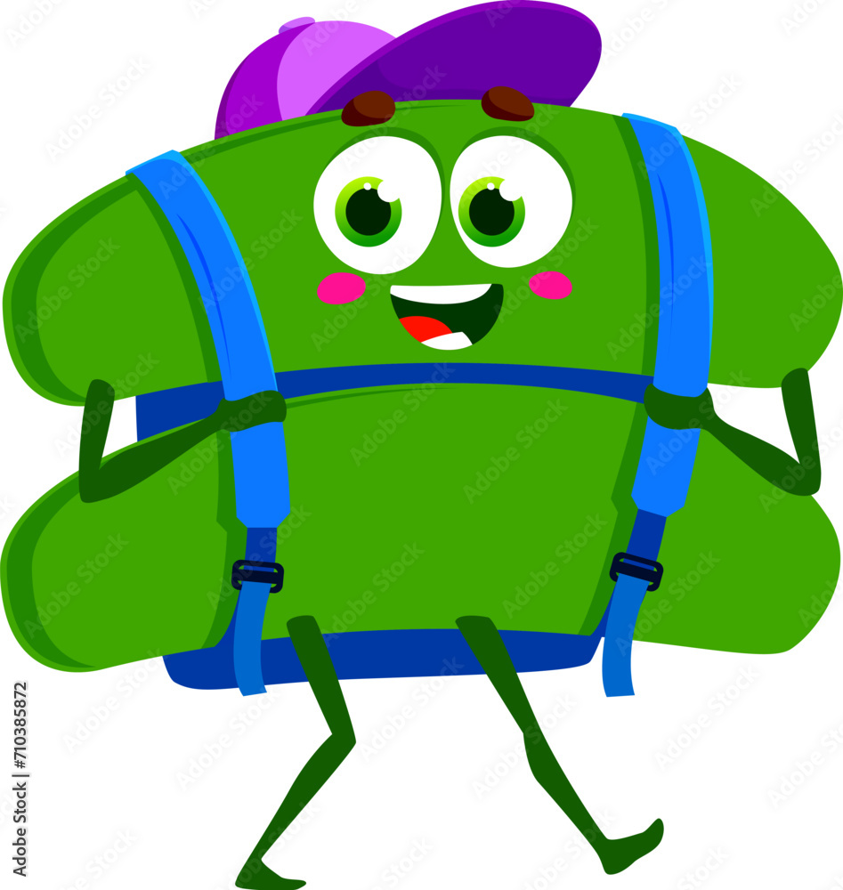 Poster cartoon funny math number equation symbol character with schoolbag. isolated cute vector mathematics