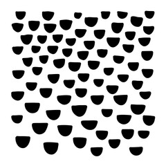 Hand drawn abstract texture. Vector scribble, dots, and strokes collection. Doodle shapes. Trendy illustration. Graphic vector freehand texture. Black Ink dots isolated on a white background.