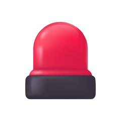 Fototapeta premium Ambulance siren lights for monitoring and warning of emergency situations. 3D illustration.