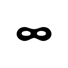 Silhouette of a masked superhero carnival villain