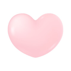 3D red heart Feelings of love during Valentine's Day