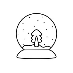 winter snow globe 