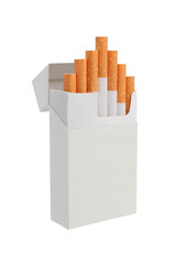 Pack of Cigarettes on transparent background
