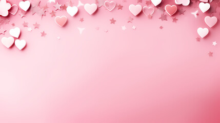 Fototapeta na wymiar Romantic heart-shaped Valentine's Day background, symbolizing Valentine's Day, wedding, love