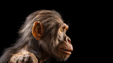 Anthropology Human evolution of Monkey becomes to Hume - obrazy, fototapety, plakaty