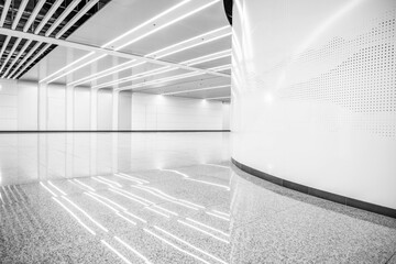 Underground passage corridor indoor space environment background