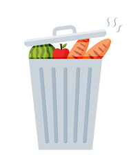 trash can bin illustration