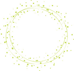 Dividers round frames for decoration illustration on transparent background.
