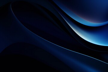 Dark blue abstract smooth dynamic background Generative Ai