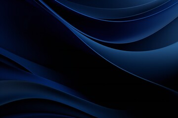 Naklejka premium Dark blue abstract smooth dynamic background Generative Ai