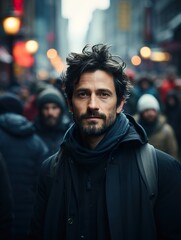 Fototapeta premium man in the city