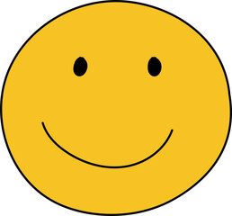 Cute cartoon illustration on transparent background.
