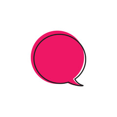 Fototapeta premium Speech bubble logo vector template