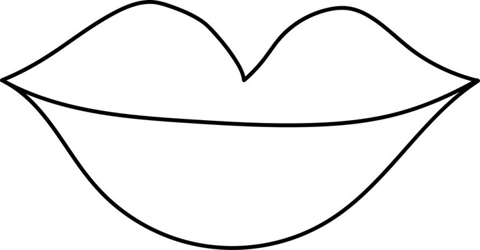 recommend clip art: Hand drawn lip illustration on transparent background.
                    