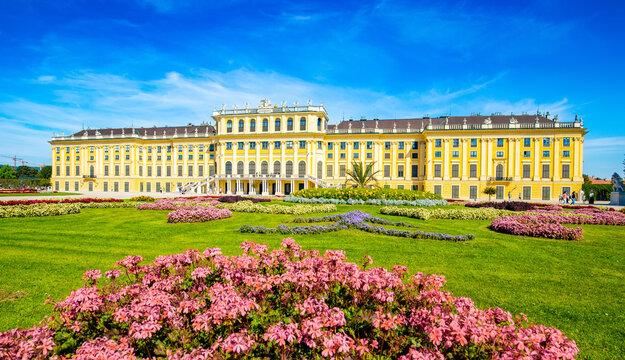 Schonbrunn palace - one of the most popular tourist attraction in Vienna city, Austria 2023