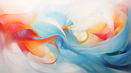 Colorful Whirlwind: Abstract Oil Painting Exploration